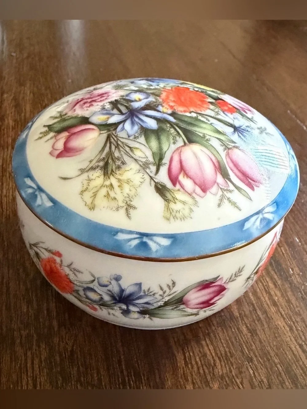 Danbury Mint Floral Enchantment Waltz of Flowers Music Trinket Box Doug Hague